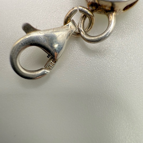 Vintage Dwarka India Multi-Stone Sterling Silver 925 Tennis Bracelet 7.5” - Picture 5 of 5